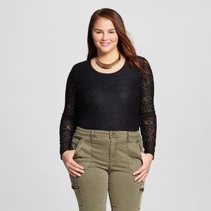 NWOT Black Lace Bodysuit